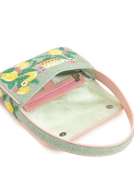 Amalfi Beaded Shoulder Bag | America & Beyond America & Beyond Amalfi Dreams Beaded Shoulder Bag Amalfi Coast Italy Resort
